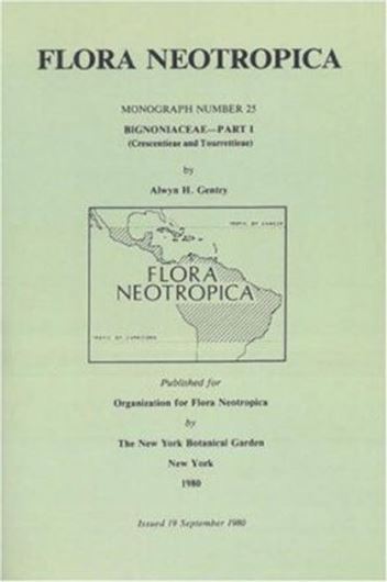 Vol. 025: Gentry, Alwyn H.: Bignoniaceae Part 1 (Crescentieae and tourretieae). 1980. 24 figs. 2 tabs. 130 p. gr8vo. Paper bd.