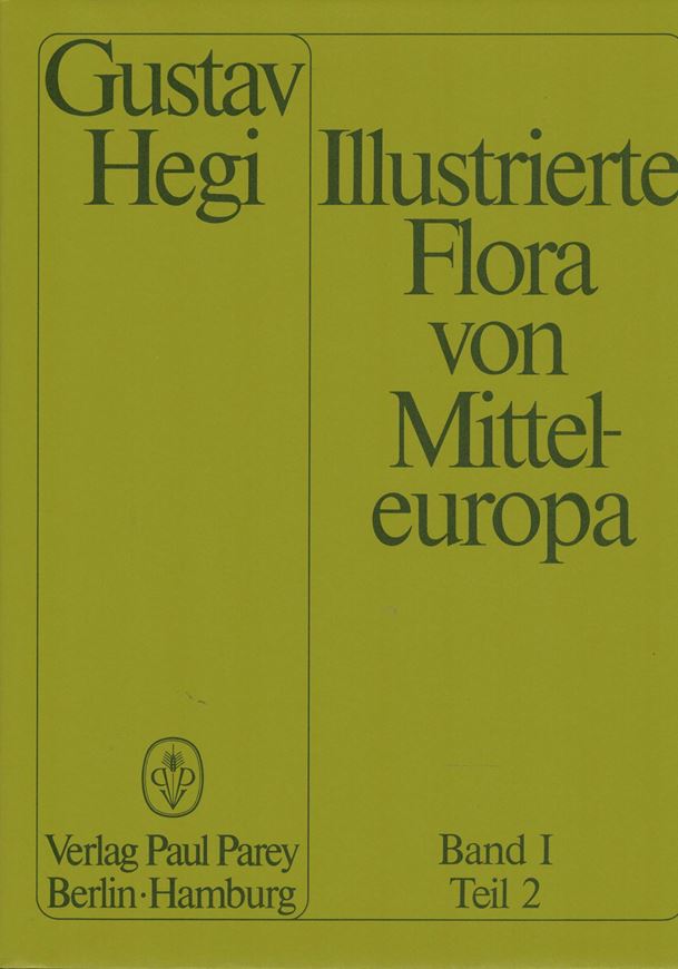 Illustrierte Flora von Mitteleuropa.3.Auflage. Band 1:2: Pteridophyta.Spermatophyte,Gymnospermae,Angiospermae,Monocotyledones. 1.Teil:Pinaceae,Cupressaceae,Taxaceae,Ephedraceae,Alismataceae, Butomaceae,Hydrocharitaceae,Juncaginaceae,Zosteraceae,Potamogetonaceae, Zanichelliaceae,Najadaceae,Scheuchzeriaceae.3te voellig rev.Aufl. Hrsg. v.H.Zoller und F.Markgraf.1981.8 kol.Tafeln.283 Fig.270 S.4to.Lei