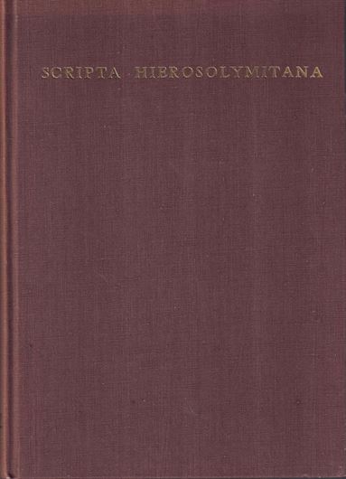 The Annual Species of Medicago. 1963. (Scripta Hierosolymitana, Volume 12). 16 plates. 38 figs. VI,154 p. gr8vo. Cloth.