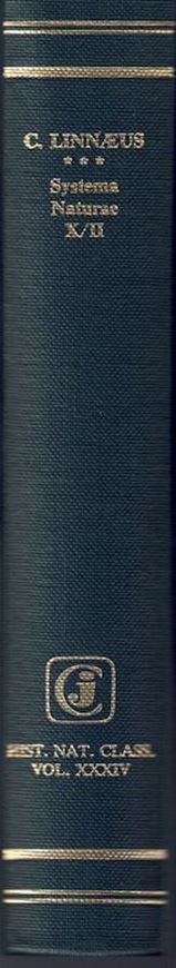 Systema Naturae per Regna Tria Naturae, secundum classes, ordines, genera, species com characteribus, differentiis, synonymis, Locis. Tomus II: Vegetabilia. Editio Decima. 1759. ( Reprint 1964, Historiae Naturalis Classicae, 34). 559 p. Cloth.