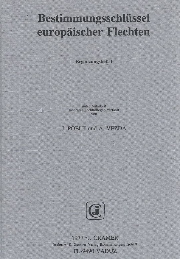 Bestimmungsschlüssel europäischer Flechten. Ergänzungsheft 1. 1977.(Bibliotheca Lichenologica,9).Nachdruck 1995. IV,258 S.gr8vo. Kartoniert. (ISBN 978-3-7682-1162-8)