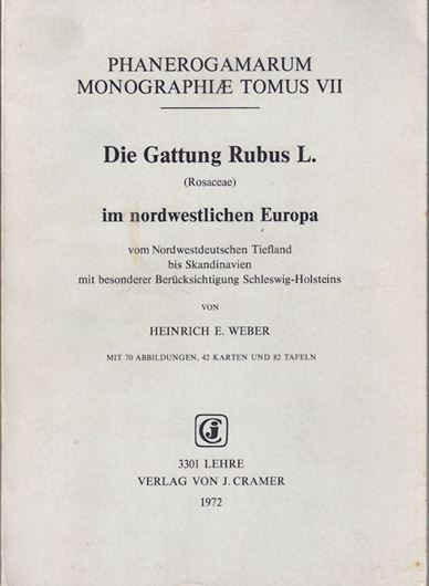 Die Gattung RUBUS L. (Rosaceae) im nordwestlichen Europa, vom nordwestdeutschen Tiefland bis Skandinavien, mit besonderer Berücksichtigung Schleswig-Holsteins. 1973. (Mitteilungen der Arbeitsgemeinschaft für Floristik in Schleswig - Holstein und Hamburg, Heft 22).. 82 Taf. 70 Fig. 42 Karten. VII,504 S. Broschiert.