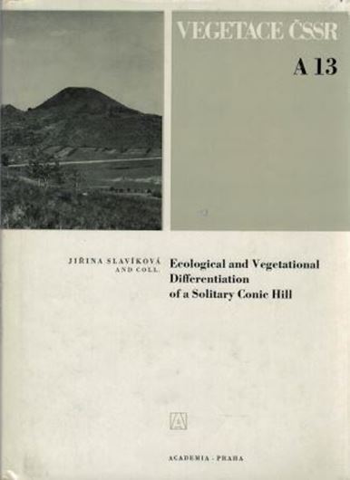 Band 13: Slavikova, Jirina and coll.: Ecological and Vegetational Differentiation of a Solitary Conic Hill (Oblik in Ceske stredohori Mts.).1983. figs.18 photos. maps. tabs. 221 p. gr8vo. Cloth.