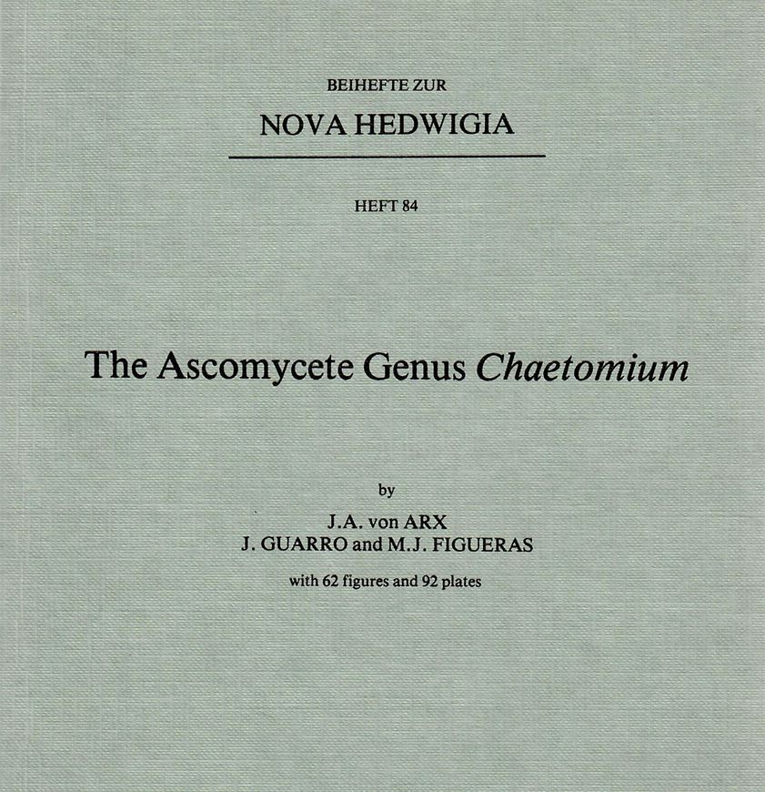 The Ascomycete Genus Chaetomium. 1986. (Nova Hedwigia. Beihefte, Bd. 84). 62 figs. 92 pls. VI, 162 p. gr8vo. Paper bd.