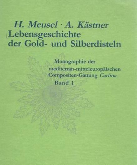  Lebensgeschichte der Gold-und Silberdisteln. Monographie der mediterran-mitteleuropaeischen Compositen-Gattung Carli- na. Band 1: Merkmalsspektren und Lebensraeume der Gattung. 1990.140 Fig. 7 Falt-Tabellen. 32 Tafeln. 294 S. 4to. Leinen.