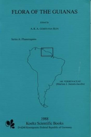 Series A: Phanerogams. Fascicle 004: Jansen-Jacobs,Marion J.: 148: Verbenaceae, including Wood and Timber by B.J.H. ter Welle and P. Detienne.1988. 43 figs. 114 p.gr8vo.Paper bd. (ISBN 978-3-87429-279-5)