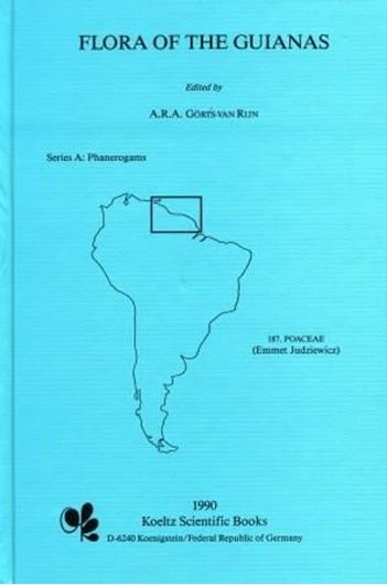 Series A: Phanerogams. Fascicle 008: Judziewicz, E.J. and others: Poaceae (Gramineae). 1990. 114 pls. (line drawings). I,727 p. gr8vo. Hard cover. (ISBN 978-3-87429-320-4).