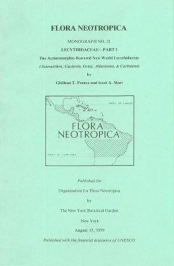 Vol. 021 (II): Mori, Scott A. and G.T.Prance: Lecythi- daceae, Part II: The Zygomorphic-flowered New World Genera (Couroupita, Corythophora, Bertholletia, Couratari, Eschweilera & Lecythis). With a Study of Secondary Xylem of Neotropical Lecythidaceae, by Carl H. de Zeeuw. 1990. 108 figures (line-drawings and dot maps). 373 p. gr8vo. Paper bd.