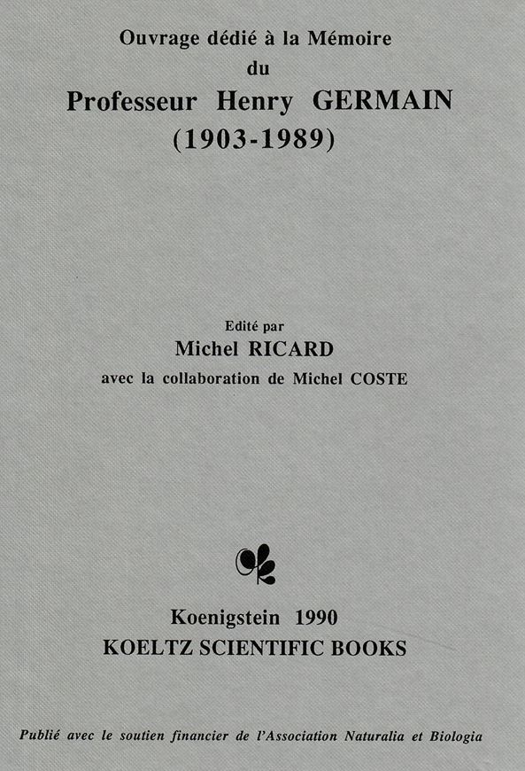 Ouvrage dedie à la Mémoire du Professeur Henry GERMAIN (1903-1989). Avec la collaboration de Michel Coste. 1990. Beaucoup de planches. 265 p. gr8vo. (ISBN 978-3-87429-322-8).