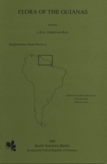 Supplementary Series. Fascicle 002: Ek,Renske C.: Index of Suriname Plant Collectors. 1991. 11 photogr. 97 p. gr8vo. Paper bd.  (ISBN 978-3-87429-333-4)