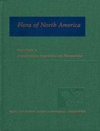 North of Mexico. Volume 03: Magnoliidae and Hamamelidae. 1997. 100 pls. (line drawings). 868 distribution maps. XXIII, 590 p. 4to. Cloth.