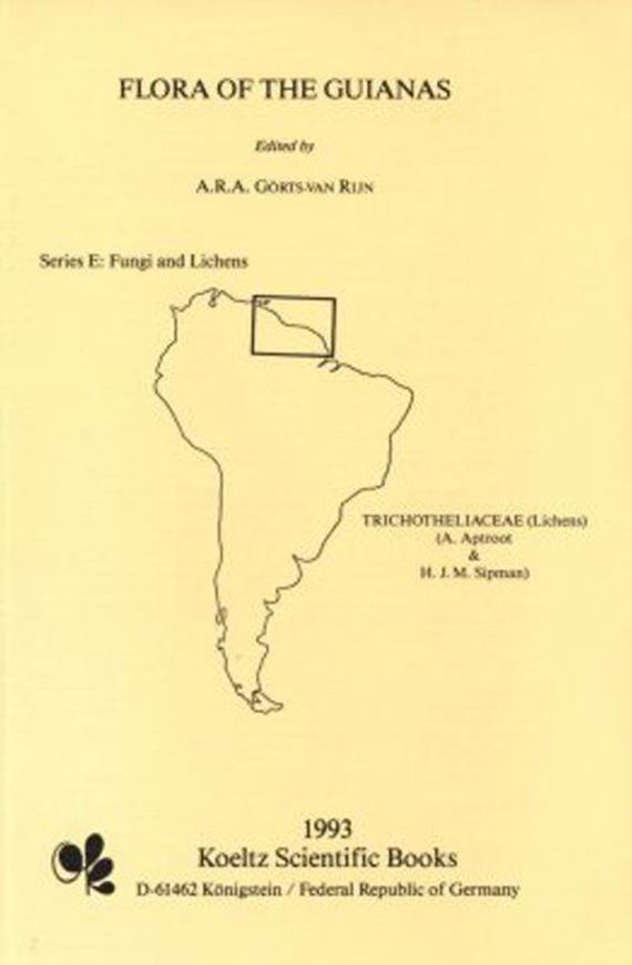 Series E: Fungi and Lichens. Fascicle 002: Aptroot, A. and H.J.M. Sipman: Tricho- theliaceae (Lichens). 1993.Illustr.57 p.gr8vo.Paper bd.  (ISBN 978-3-87429-358-7)