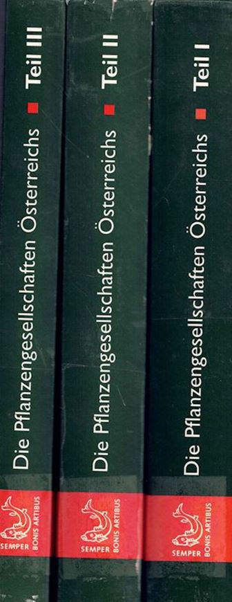 Die Pflanzengesellschaften Österreichs. 3 Bände. 1993. 1454 Seiten. gr8vo. Hardcover.