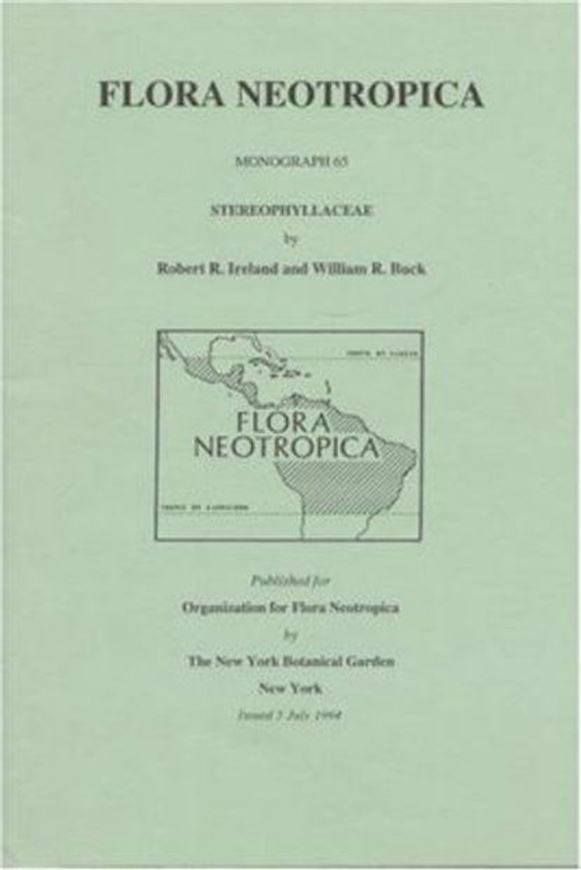 Vol. 065: Ireland, Robert R. and William R. Buck: Stereophyllaceae.1994. 2 portr. 24 figs. 49 p. gr8vo.Paper bd.