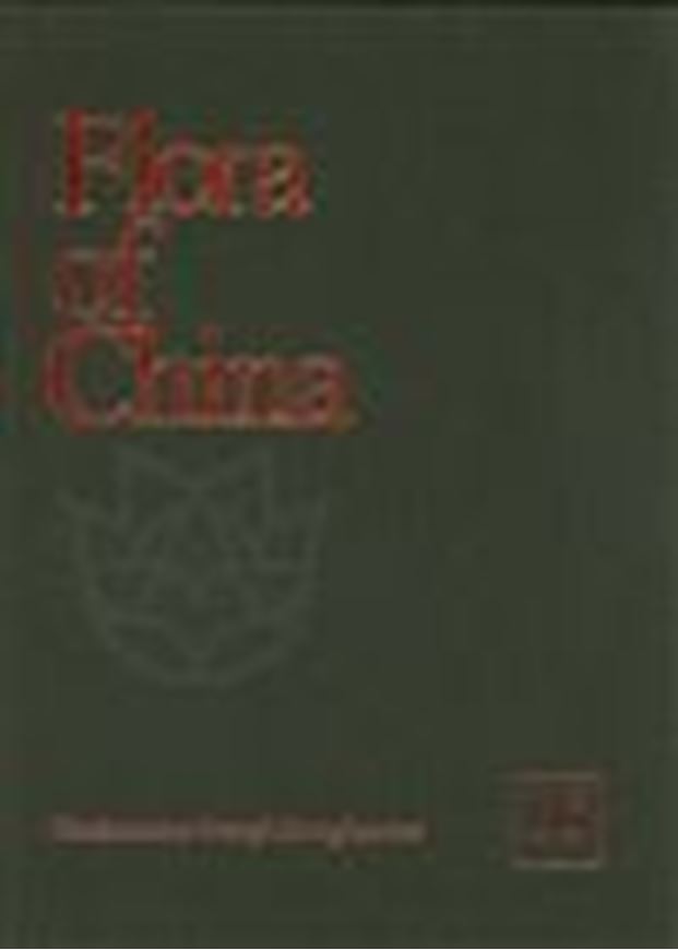 Revised and condensed English language edition of "Flora of Reipublicae Popularis Sinicae". Volume 016: Gentianaceae through Boraginaceae. 1996. XII,479 p. 4to. Cloth.