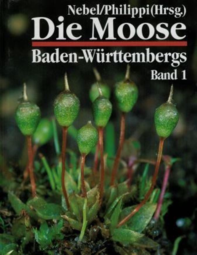 Die Moose Baden - Württembergs. Band 1: Allgemeiner Teil. Spezieller Teil (Bryophytina I, Andreaeales bis Funariales.). 2000. 153 Farbphotographien. 295 Verbreitungskarten. 512 S. gr8vo. Hardcover.