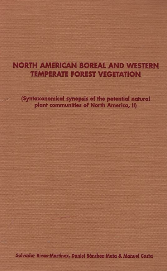 North American Boreal and Western Temperate Forest Vegetation (Syn- taxonomical synopsis of the potential natural plant communities of North America,II). 1999. (Itinera Geobotanica, 12). 1 col. fldg. map. (=Biogeographic Map of North America). 1 foldg. tab. 311 p. gr8vo. Hardcover.