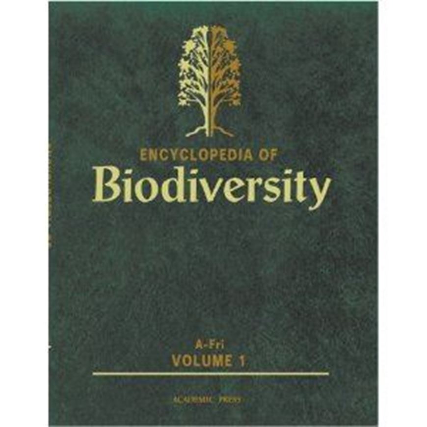 Encyclopedia of Biodiversity. 5 volumes. 2001. illus. 4566 p. 4to. Hardcover.