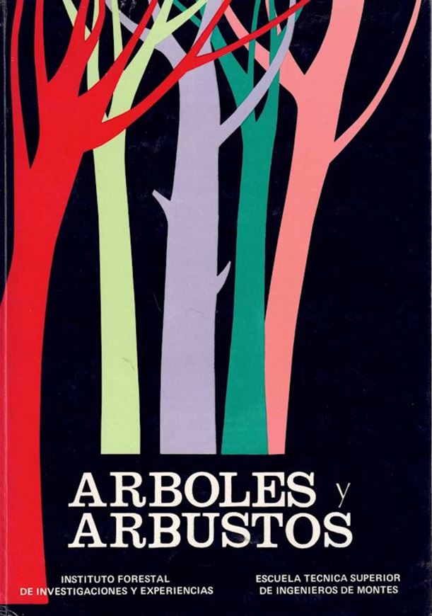 Arboles y Arbustos de la Espana Peninsular, por Juan Ruiz de la Torre. 1971. 133 plates (= line - drawings). XXII, 512 p. gr8vo. Hardcover.