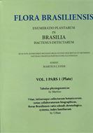 Ed. by C.F.P. von Martius, A.G.Eichler & I.Urban: Volume 01:01: Tabulae physiognomicae by Martius; Vitae, itineraque collectorum botanicorum, notae collaboratorum biographicae, florae Brasiliensis ratio edendi chronologica, systema, index familiarum by Urban. 1840-1906. (Reprint 2020). 59 plates. 2 maps. CX, 268 p. Paper bd.