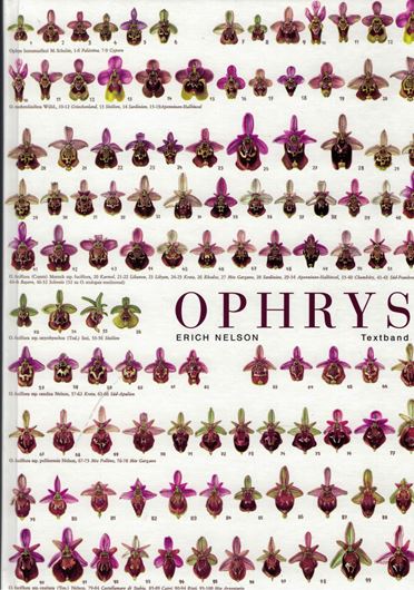 Gestaltwandel und Artbildung Erörtert am Beispiel der Orchidaceen Europas und der Mittelmeerländer, insbesondere der Gattung OPHRYS. Mit einer Monographie und Ikonographie der Gattung Ophrys. 1962. (Neuausgabe 2004). 58 (50 col.) Tafeln. 8 Karten. 249 S. 4to. In Box.