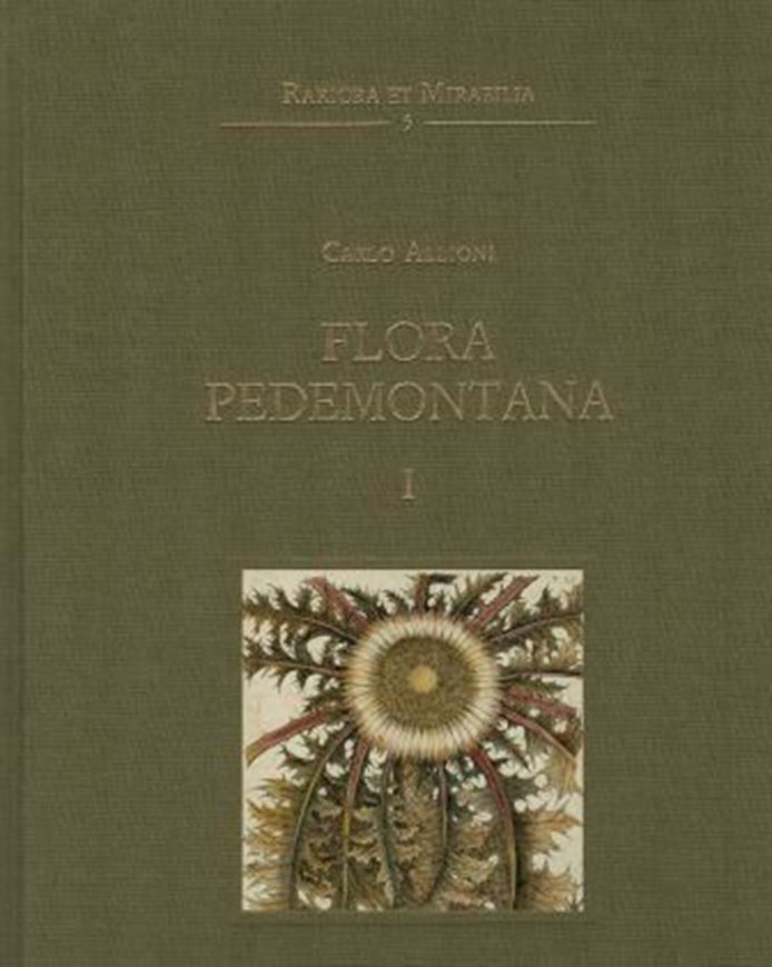 Flora pedemontana. 3 vols. 1785. (Reprint 2003, Rariora et Mirabilia,5). 92 figs. 92 col. plates. LVI, 710 p. 4to. - With new introductory matter by Lucia Tongiorgi Tomasi, Rosanna Caramiello, Giuliana Forneris. 2 col. pls. & XXXIX p. - Cloth (In box).