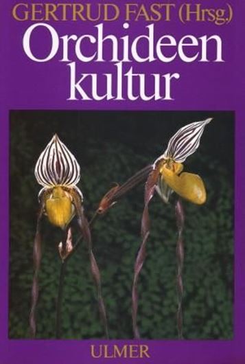 Orchideenkultur. Botanische Grundlagen, Kulturverfahren, Pflanzenbeschreibungen. 1980. Unter Mitarbeit von J. Coenraad Arends, Martin Hemer, Hans Koch, Kuno Krieger, Erich L. Nuernbergk, Walter Vöth. 32 Farbtafeln mit 119 Bildern. 113 Zeichnungen und schwarz/weiß-Photographien. 460 S. gr8vo. Leinen.