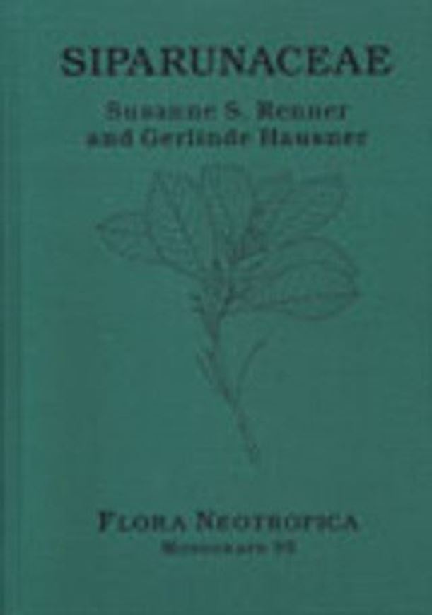 Vol. 095: Renner, Susanne S. and Gerlinde Hausner: Siparunaceae. 2005. 86 figs. 247 p. gr8vo. Cloth.