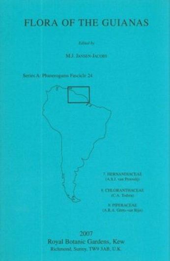 Series A: Phanerogams. Fascicle 024. 2007. illustr. 214 p. gr8vo. Paper bd.