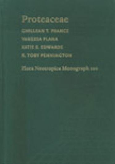 Vol. 100: Prance, Ghillean T., Vanessa Plana, Katie S. Edwards and R. Toby Pennington: Proteaceae. 2008. 40 figs. 218 p. gr8vo. Hardcover.