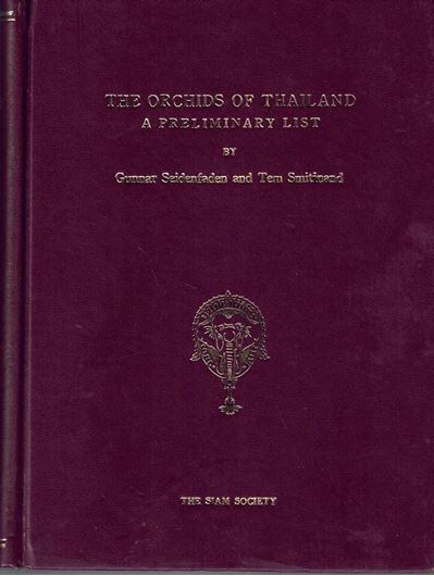 The Orchids of Thailand. A preliminary list. 4 parts in 6 fasc. 1959 - 1965. 41 col. pls. Many line figs. 870 p. gr8vo. Hardcover.