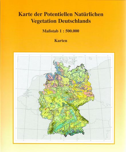 Karte der Potentiellen Natürlichen Vegetation Deutschlands. Maßstab 1: 500.000. 2 Teile (Karten & Legende). 2010. 13 gefaltete Karten. 24 S. Legende. 4to. - In Folder.