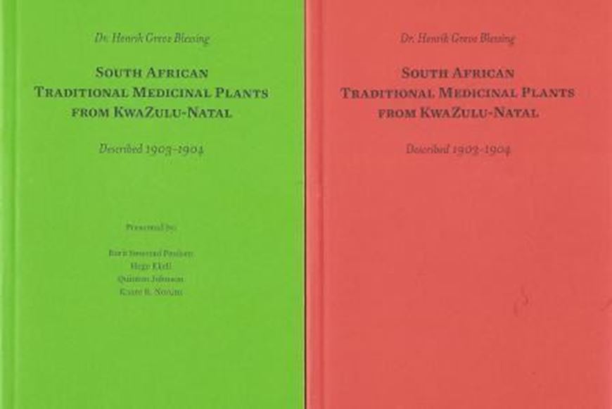  South African Traditional Medicinal Plants from KwaZulu - Natal. 2 vols. illus. 239 p. plus illus. Paper bd. 8vo. - In box. 