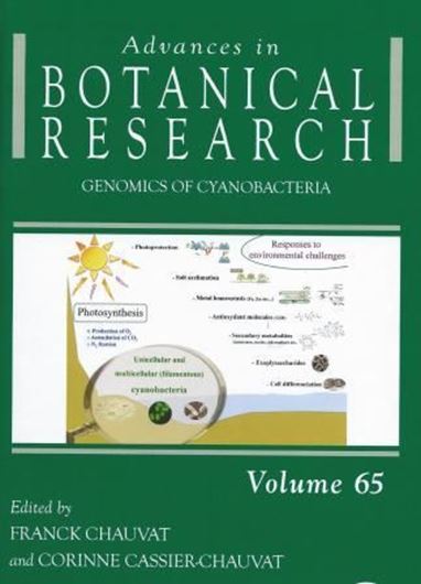 Genomics of Cyanobacteria. 2013. (Advances in Botanical Research, Vol. 65). illus. XXXIV; 357 p. gr8vo. Hardcover.