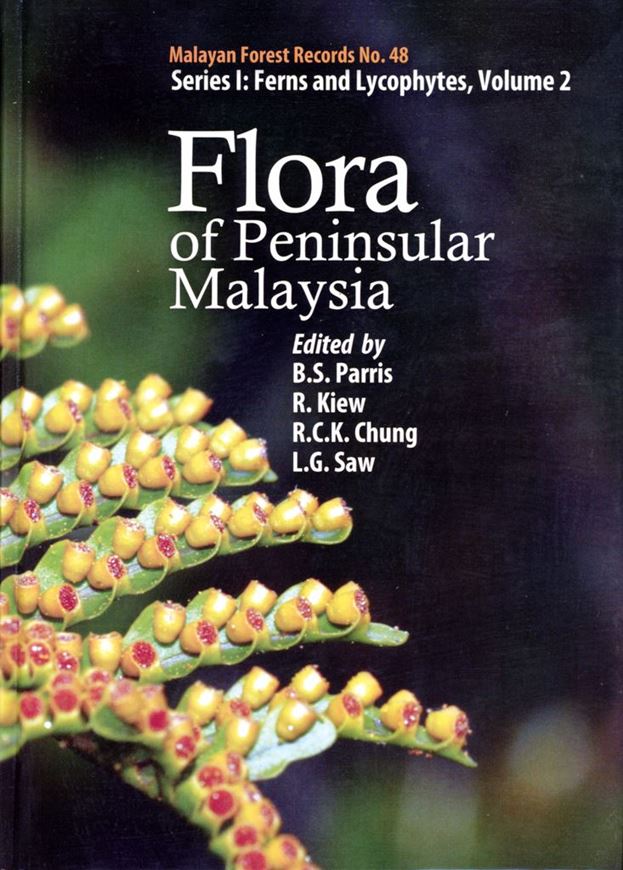 Ed. by B. S. Parris, R. Kiew, R. C. K. Chung, L. G. Saw and E. Soepadmo: Series I: Ferns and Lycophytes. Volume 2. 2013. (Malayan Forest Records, 48). Many line - figs. 54 dot maps. 28 col. plates. IX, 243 p. gr8vo. Hardcover.