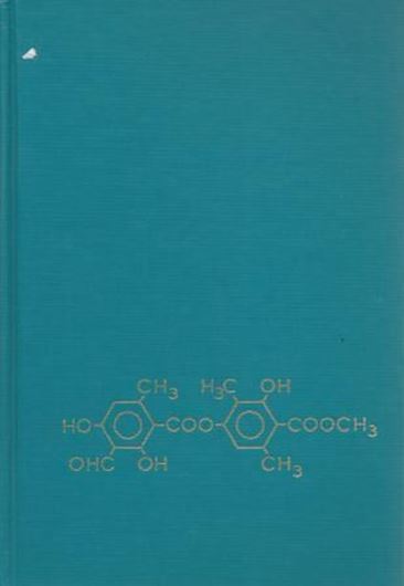 Chemical and Botanical Guide to Lichen Products. 1969. Many formulas. XI, 628 p. gr8vo. Hardcover.