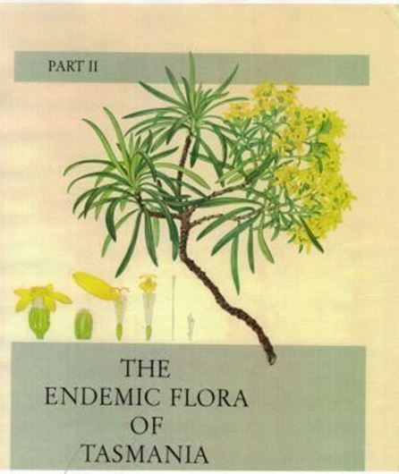 The Endemic Flora of Tasmania. With paintings by Margaret Stones. Volume 2. 1967. 40 col. pls. 145 p. Hardcover. - 30 x 41 cm.