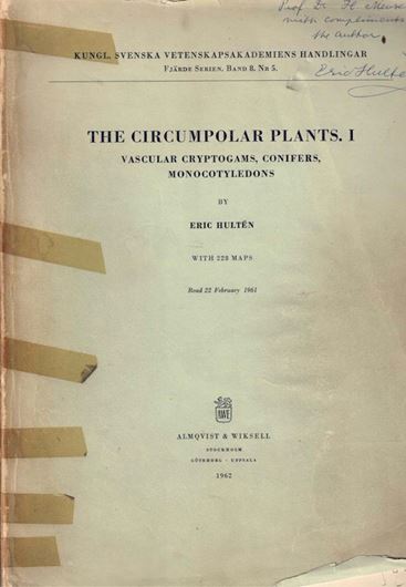 The Circumpolar Plants. 2 volumes. 1962 - 1971. 739 p. 4to. Paper bd.