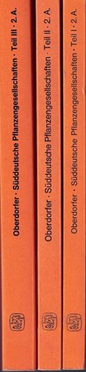 Süddeutsche Pflanzengesellchaften. 2te revidierte Aufl. 4 Bände gebunden in 5 Bänden. 1977 - 1992. gr8vo. Broschiert.