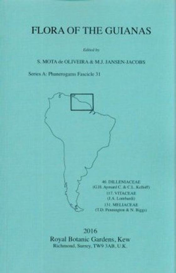 Series A: Phanerogams. Fascicle 31: Meliaceae. 2016. illus. 140 p. gr8vo. Paper bd.