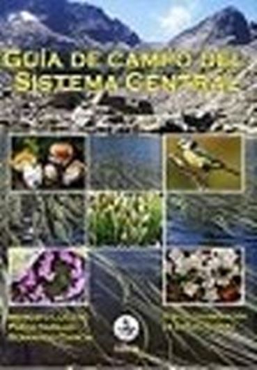 Guia de Campo del Sistema Central. 2016. approx. 2500 col. photogr. 934 p. Hardcover.