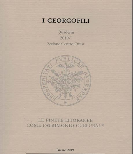 2019. (I Georgofili, Quaderni 2019:1) illus. 120 p. Paper bound. - In Italian.