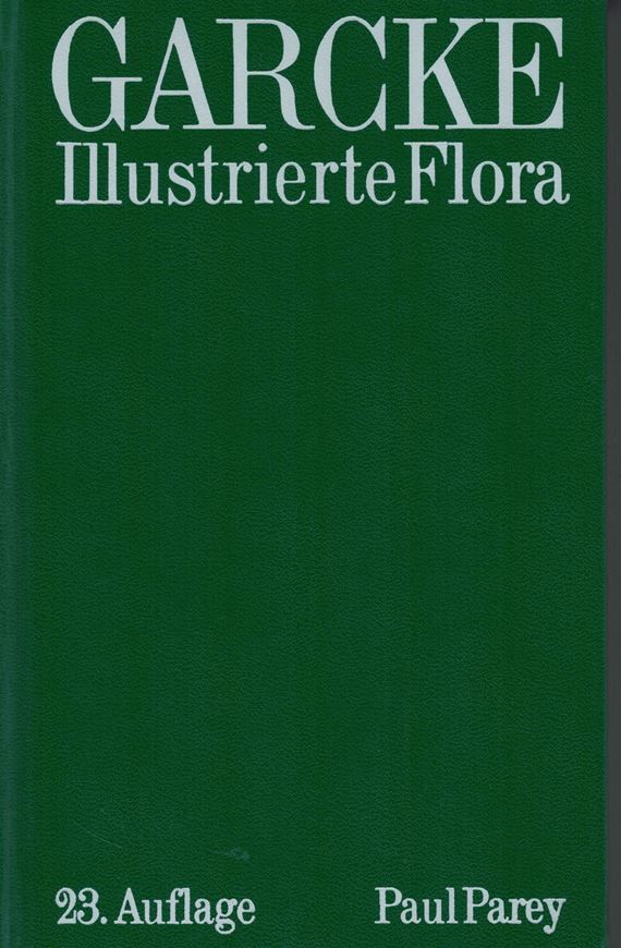 Illustrierte Flora. Deutschland und angrenzende Gebiete. Gefäßkryptogamen und Blütenpflanzen. Herausgegeben von Konrad von Weihe, unter Mitarbeit von D. Fürnkranz, H. Grebe, E. Schenk, A. Seithe, D. Vogellehner und W. Zimmermann. 23.te völlig neu bearbeitete Aufl.  1972. 3704 Fig. 5 Taf. XX, 1607 S. 8vo. Hardcover.