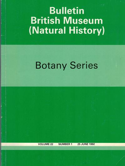 An account of the southern Australian species of Lithophyllum (Corallinaceae, Rhodophyta). 1992. (Bull. BMNH, Botany, 22). 107 p. 4to. Paper bd.