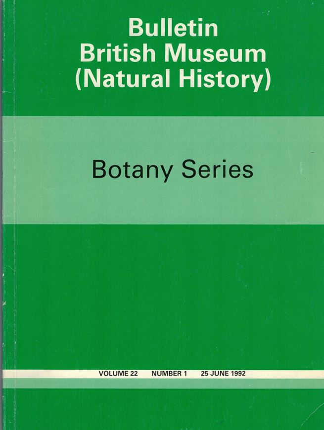 An account of the southern Australian species of Lithophyllum (Corallinaceae, Rhodophyta). 1992. (Bull. BMNH, Botany, 22). 107 p. 4to. Paper bd.