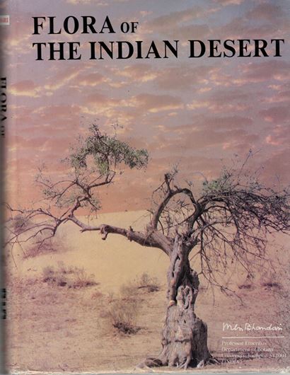 Flora of the Indian Desert. 1978. (Rev. ed. 1990). Many line drawings. 114 col. photogr. on plates. 435 p. gr8vo. Hardcover.