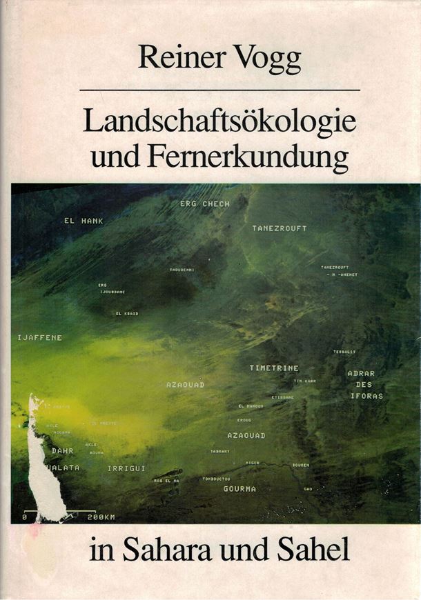 Landschaftsökologische Raumgliederung des saharo - sahelischen Nordens der Republik Mali. Möglichkeiten und Grenzen des Einsatzes von Satellitendaten zur Erfassung Geoökologischer Gefügemuster. 1992. (Erdwissenschaftliche Forschung, 28). illus. 194 S. 4to. Hardcover.