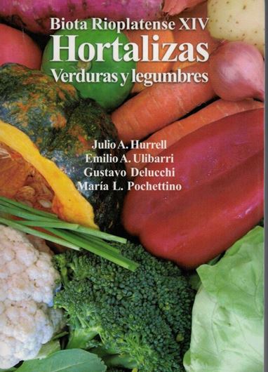 Edited by Julio A. Hurrell,  Emilio Ulibarri, Gustavo Delucchi and Marai L. Pochettino. Vol. XIV: Hortalizas Verduras y Legumbres. 209. illus. (col.). 236 p. 8vo. Paper bd. - In Spanish.