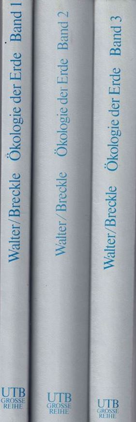 Ökologie der Erde. Band 1 - 3. 1983 - 1986. gr8vo. Hardcover.