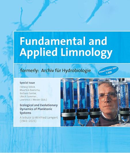 Ecological and Evolutionary Dynamics of Planktonic Systems. A tribute to Winfied Lampert (1941 - 2201). 2023. ( Fundamental Applied Limnology, 196:3-4, special issue). illus. 174 p. gr8vo. Paper bd.